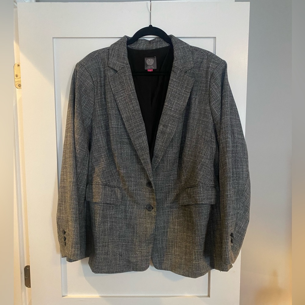 Vince Camino Plaid Blazer Jacket